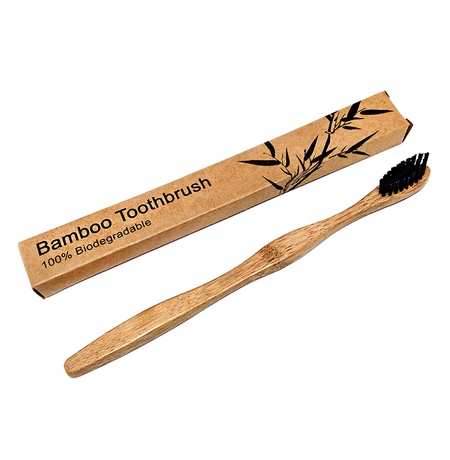 Бамбуковая зубная щетка "Bamboo" (black)