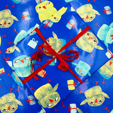 Упаковка в подарунковий папір «Cheerful birds» придбати в інтернет-магазині Супер Пуперс