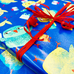 Упаковка в подарочную бумагу «Cheerful birds»
