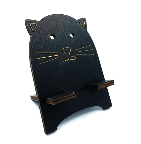 Підставка для смартфона «Чорний кіт»