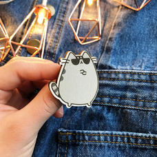 Значок «Кіт в окулярах» придбати в інтернет-магазині Супер Пуперс