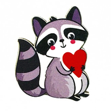 Значок «Raccoon» придбати в інтернет-магазині Супер Пуперс