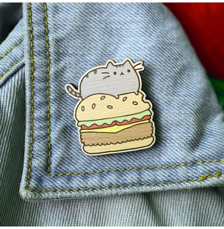 Значок "Кіт-гамбургер"