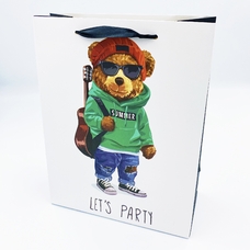 Подарочный пакет «Let's party», 18x23x10 см купить в интернет-магазине Супер Пуперс