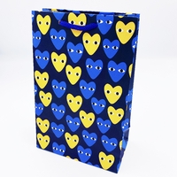 Подарочный пакет «Yellow and blue hearts», 15x23x8 см
