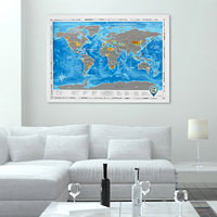 Скретч-карта світу Discovery Map, Silver