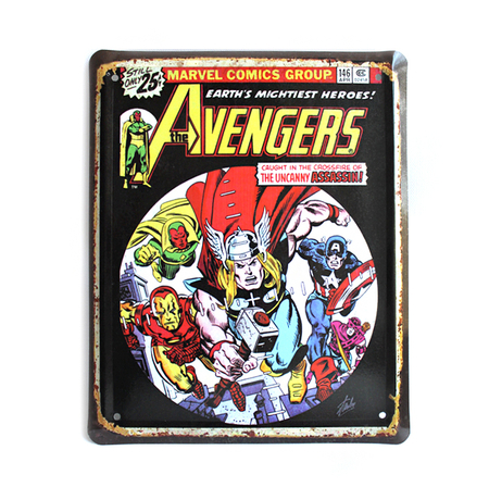 Металлическая табличка «Marvel. Avengers»