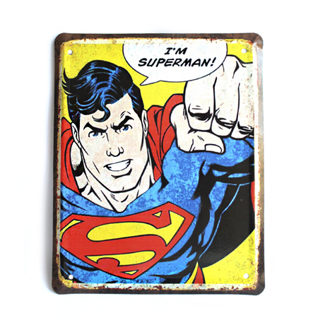 Металева табличка «Superman»