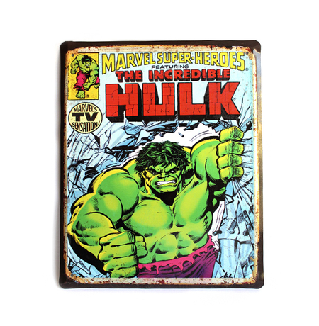 Металлическая табличка «Marvel. Hulk»