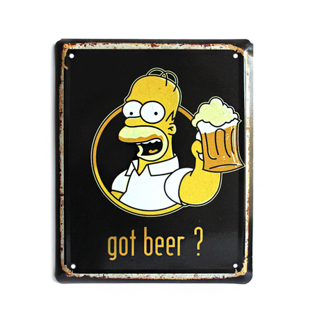 Металева табличка "Got beer?"