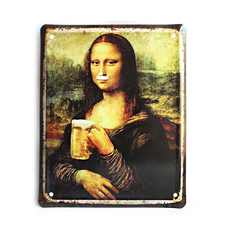 Металлическая табличка «Mona lisa» купить в интернет-магазине Супер Пуперс