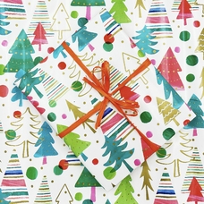 Упаковка в подарочную бумагу «Christmas trees» купить в интернет-магазине Супер Пуперс