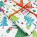 Упаковка в подарочную бумагу «Christmas trees»