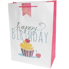 Подарунковий пакет «Happy birthday», тістечко 32х26х10 см придбати в інтернет-магазині Супер Пуперс