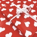 Упаковка в подарочную бумагу «White hearts»