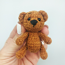 Іграшка з пряжі «Крихітка ведмедик» придбати в інтернет-магазині Супер Пуперс