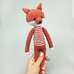 Іграшка з пряжі «Червоний лис»