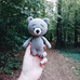 Іграшка з пряжі «Сірий ведмедик»