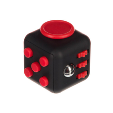 Кубик-антистресс Fidget Cube, чёрный с красным купить в интернет-магазине Супер Пуперс