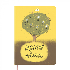 Блокнот «Inspiring notebook», жёлтый купить в интернет-магазине Супер Пуперс