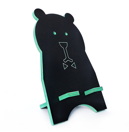 Подставка для смартфона «Чёрный медведь», бирюзовый