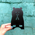 Підставка для смартфона "Чорний ведмідь", бірюзовий