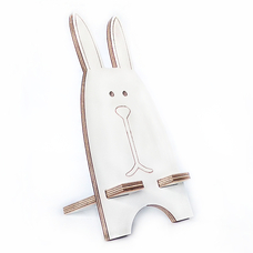Подставка для смартфона «Белый заяц», натуральный придбати в інтернет-магазині Супер Пуперс