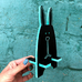 Підставка для смартфона «Чорний заєць», бірюзовий