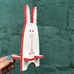 Подставка для смартфона «Белый заяц», красный