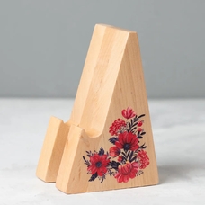 Дерев'яна підставка для телефону «Flowers» придбати в інтернет-магазині Супер Пуперс