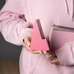 Деревянная подставка для телефона «Pink»
