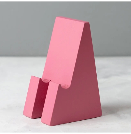 Деревянная подставка для телефона «Pink»