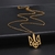 Підвіска «‎Герб України», золотий колір