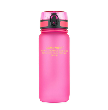 Спортивная бутылка Uzspace 650 мл, розовая