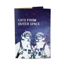 Обложка на паспорт «Cats from outer space» купить в интернет-магазине Супер Пуперс