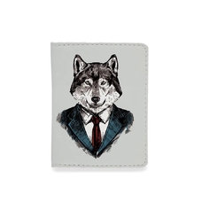 Обложка на ID-паспорт «A wolf in a costume» купить в интернет-магазине Супер Пуперс