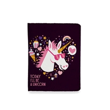 Обложка на ID-паспорт «Today I'll be a unicorn» купить в интернет-магазине Супер Пуперс