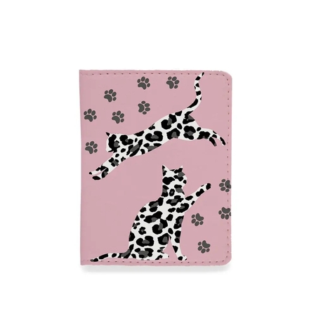 Обложка на ID-паспорт «Leopard cats»