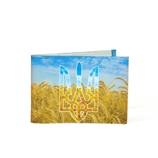 Обложка на удостоверение «Герб на фоні пшеничного поля» купить в интернет-магазине Супер Пуперс