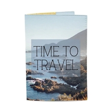 Обкладинка на паспорт «Time to...» придбати в інтернет-магазині Супер Пуперс