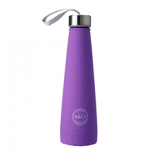 Термобутылка Summit B&Co Conical Bottle Flask Rubberized Dark Violet, 450 мл купить в интернет-магазине Супер Пуперс