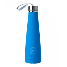 Термопляшка Summit B&Co Conical Bottle Flask Rubberized Neon Blue, 450 мл придбати в інтернет-магазині Супер Пуперс