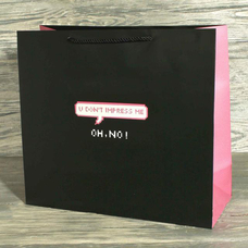 Подарунковий пакет "You don't impress me" 35,5x32x14 см придбати в інтернет-магазині Супер Пуперс