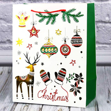 Подарочный пакет «Merry Christmas» (Варежки) 40х32х12 см купить в интернет-магазине Супер Пуперс