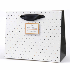Подарунковий пакет «The best wishes» (white), 16x13x7 см придбати в інтернет-магазині Супер Пуперс