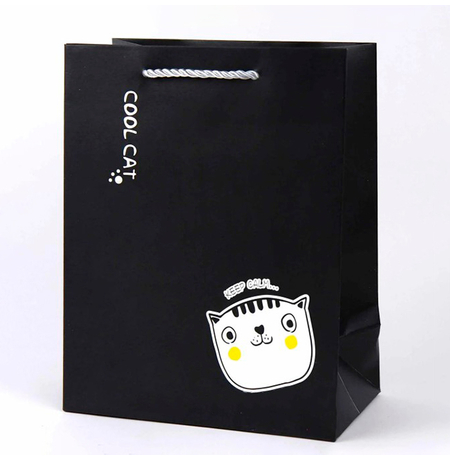 Подарочный пакет «Cool Cat» (keep calm) 32x26x12 см