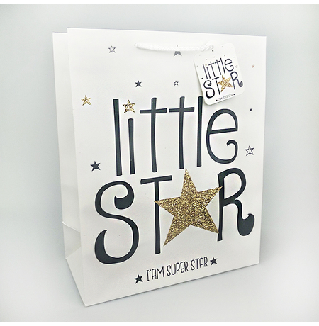 Подарочный пакет «Little star» 32x26x12 см