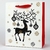 Подарочный пакет «Праздничный олень»  18x21x8,5 см