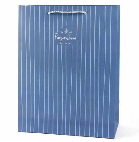 Подарунковий пакет «Pursue dream» [blue vertical] 32х25,5х12,5 см