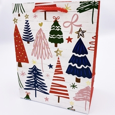 Подарочный пакет «Christmas trees» 23х18х10 см купить в интернет-магазине Супер Пуперс